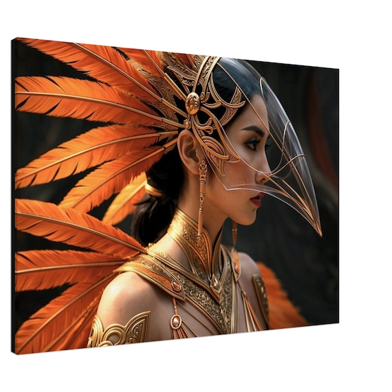 Oracle Girl. Portrait. The "Oracle" Collection. Canvas