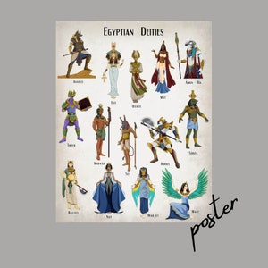 Egyptian Deities - poster