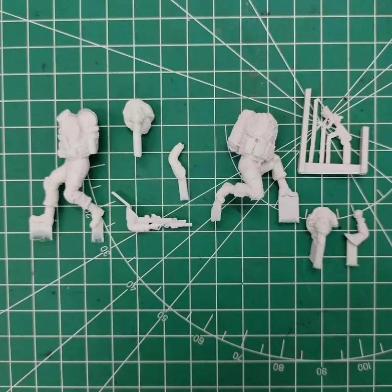 Model Kit Unassembled 1/35 Scale Modern IDF Mechanized Infantry Resin Soldier Figure Model ...