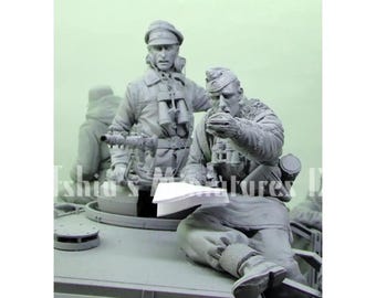 Figura de resina a escala 1/16 de un soldado alemán GK - Kit sin ensamblar ni pintar
