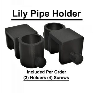Aquarium Lily Pipe Holder, Universal Rimmed & Rimless Tank Mounting