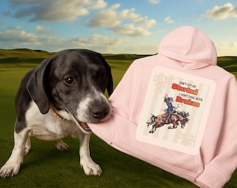 Western funny vintage rodeo aesthetic Crop Hoodie for rodeo lover, horse lover