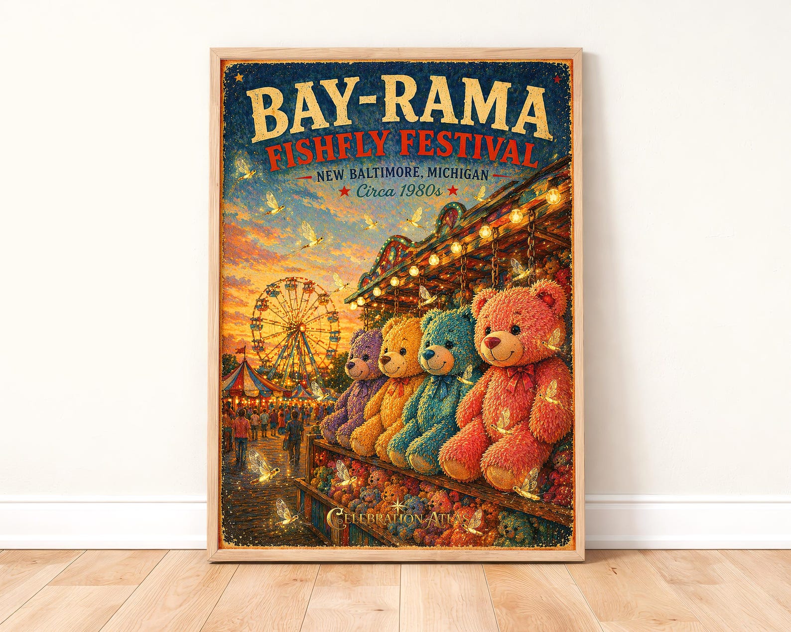 Bay-rama Fishfly Festival Poster – New Baltimore Michigan Waterfront ...
