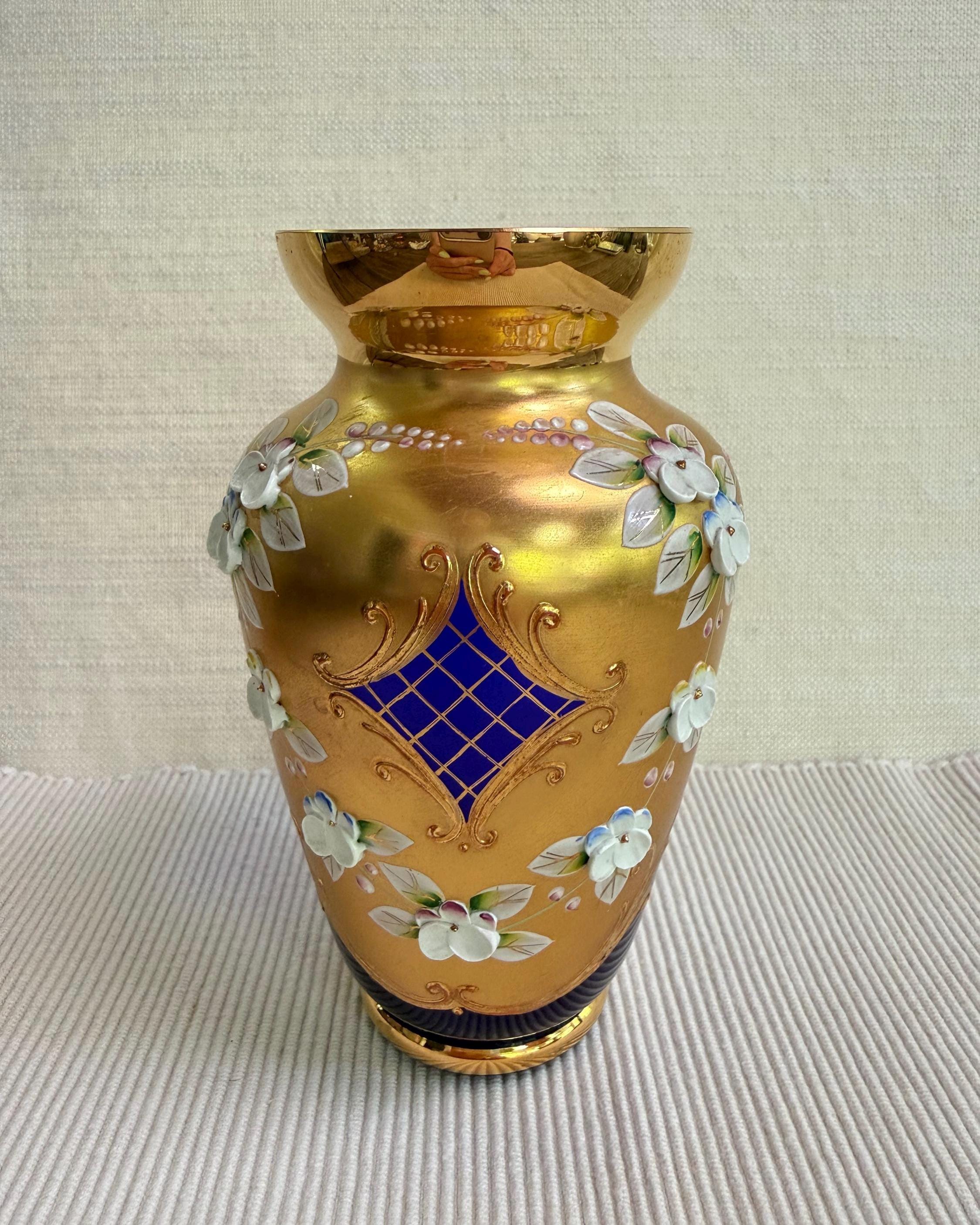 Moser Gold Vase - Etsy