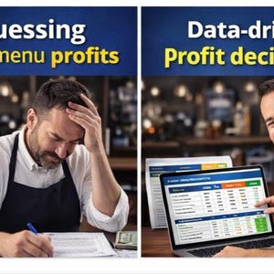 Restaurant Profit Calculator Excel | Menu Engineering Tool | Increase Revenue | Identify Best Selling Dishes | Food Cost & Pricing Template