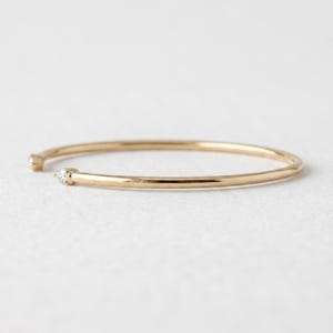 Lab-Grown Pear Diamond Open Cuff Bangle Bracelet, 14K Gold Bangle Bracelet for Women, Pear-Cut Bracelet, Lab Diamond Bracelet For Gifts