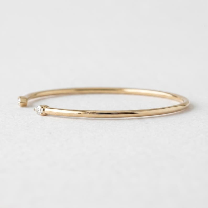 Lab-Grown Pear Diamond Open Cuff Bangle Bracelet, 14K Gold Bangle Bracelet for Women, Pear-Cut Bracelet, Lab Diamond Bracelet For Gifts