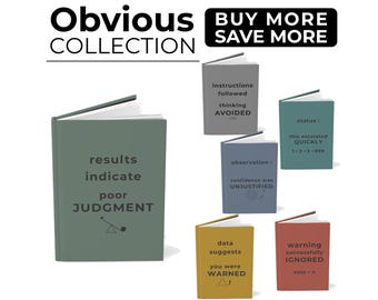 Funny Coworker Gift Notebook Results Indicate Poor Judgment Sarcastic Humor