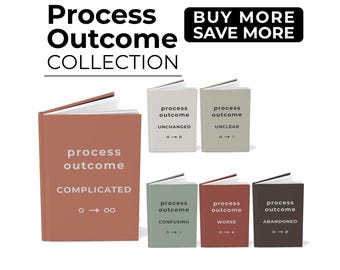 Process Outcome Complicated Notebook Engineer Humor Process Improvement Journal Gift