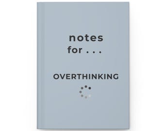 Cuaderno de notas divertido para compañeros de trabajo: humor sarcástico para la oficina, ideal para cuando piensas demasiado.