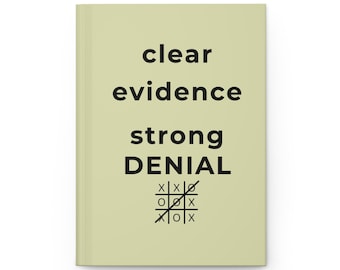 Cuaderno divertido para compañeros de trabajo: Evidencia clara, negación contundente, humor sarcástico para la oficina.