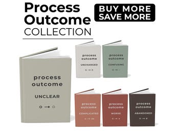 Process Outcome Unclear Notebook Funny Work Journal Office Humor Gift