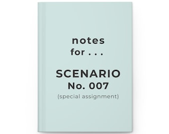 Cuaderno de oficina divertido con escenario 007, regalo para compañeros de trabajo, humor laboral.