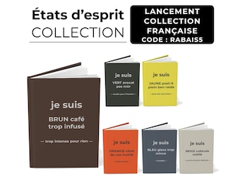 Carnet de notes humour café trop infusé | Cahier sarcastique bureau | Journal minimaliste drôle