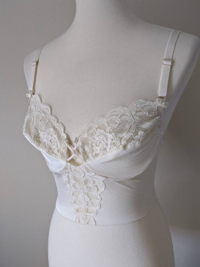 Vintage Vanity Fair Bra Backless Corset Top Lace Bra Vintage Etsy