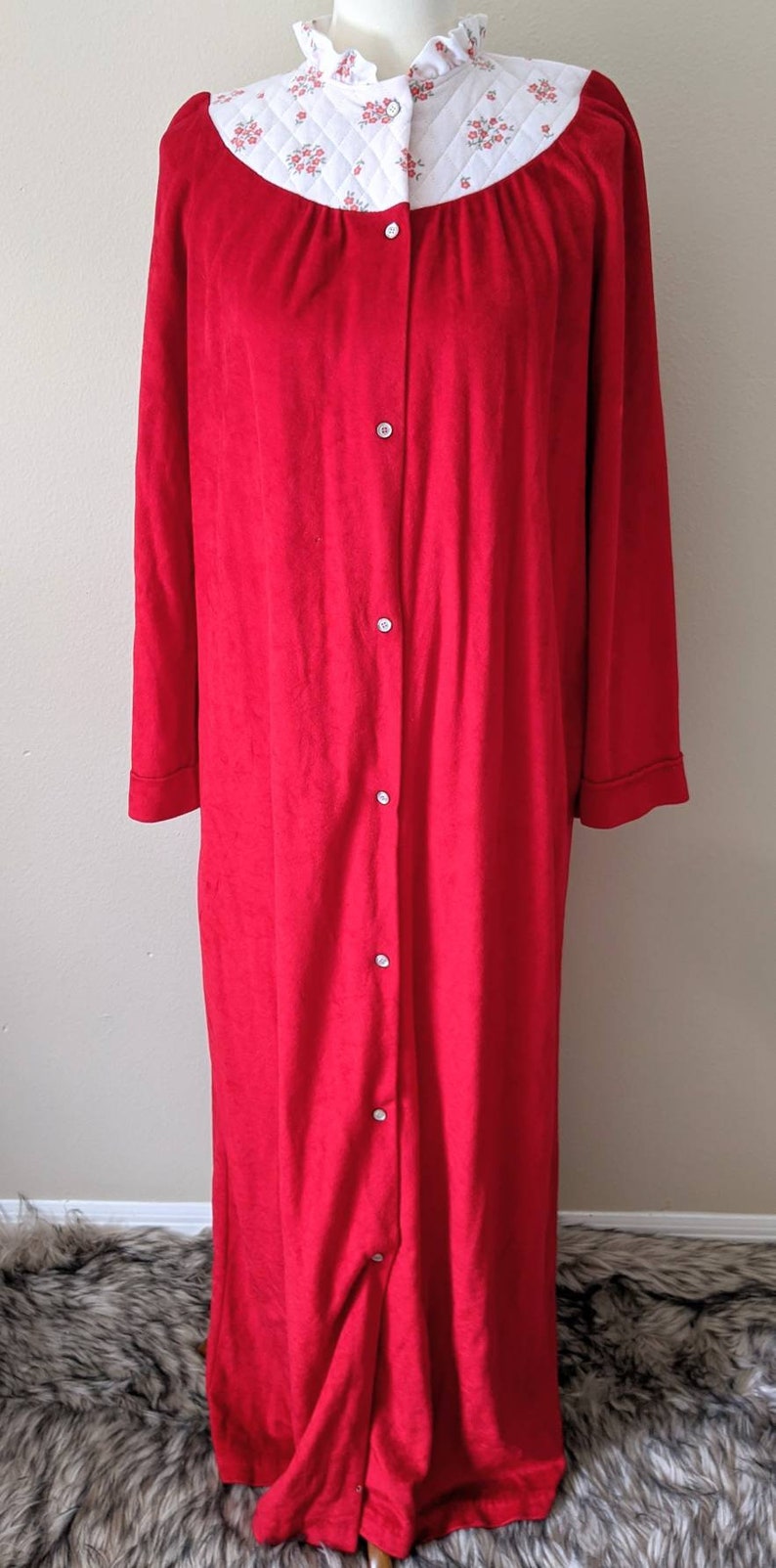 red ladies robe
