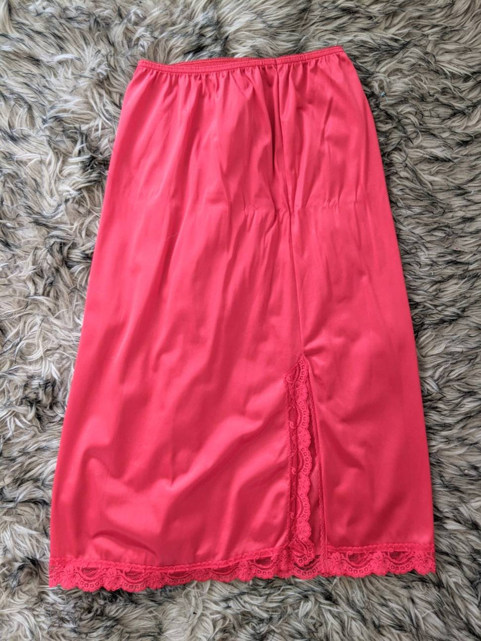 Vintage Half slip Red Undergarment Nylon Red Red Half Slip Etsy