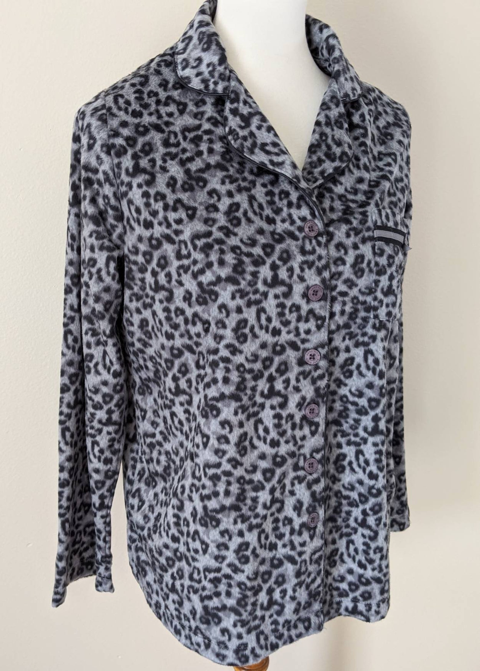 ANNE KLEIN Sleepwear Animal Print Pajama Set Elegant Women | Etsy