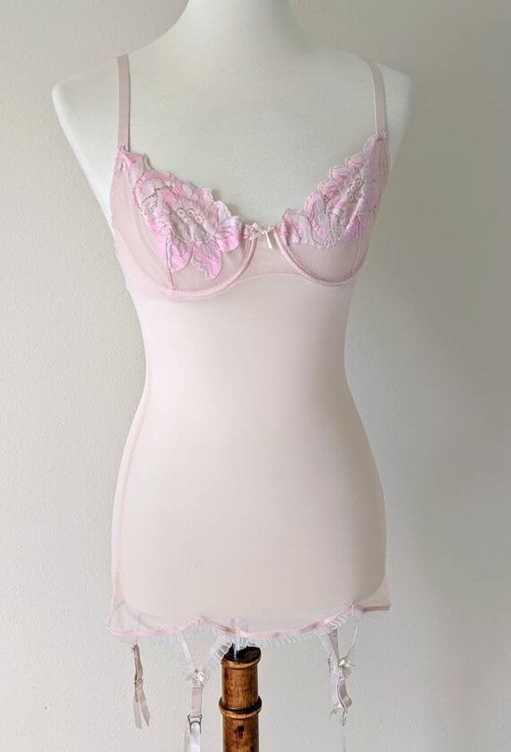 Sheer Babydoll Lingerie with Garters, Bridal Linge