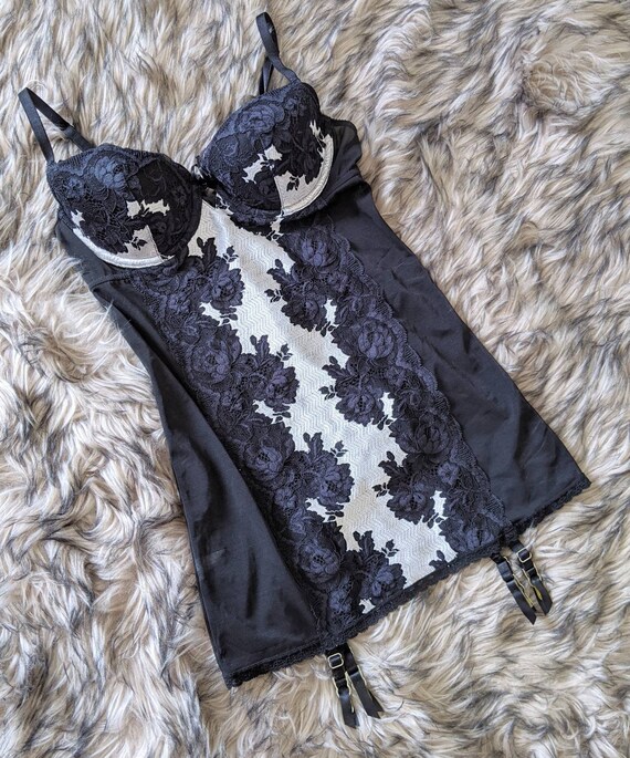 VICTORIA'S SECRET Bustier with Garters, Black Sexy