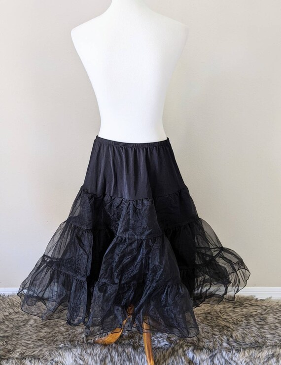 Pink & Black Trim Pettiskirt Petticoat Skirt 1-8Y P28 