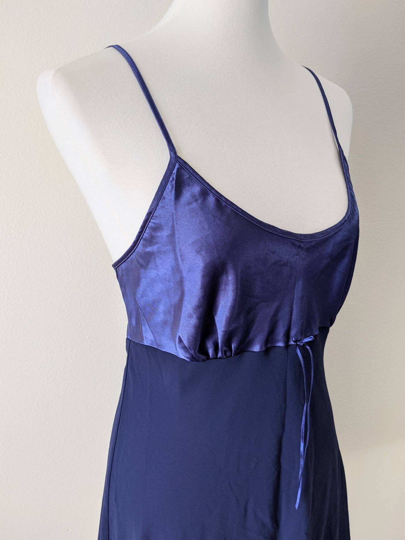 Babydoll Nightgown Blue Gift for Her Nightwear Elegant by | Etsy