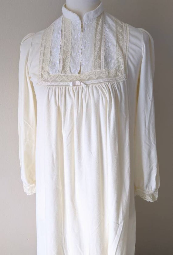 DIOR Nightgown Vintage, Beige Lingerie Lace, Weddi