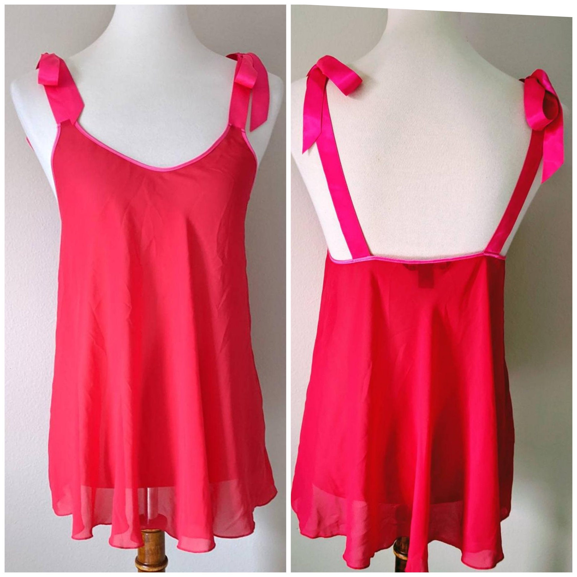 VICTORIA'S SECRET Red Babydoll Top Top 