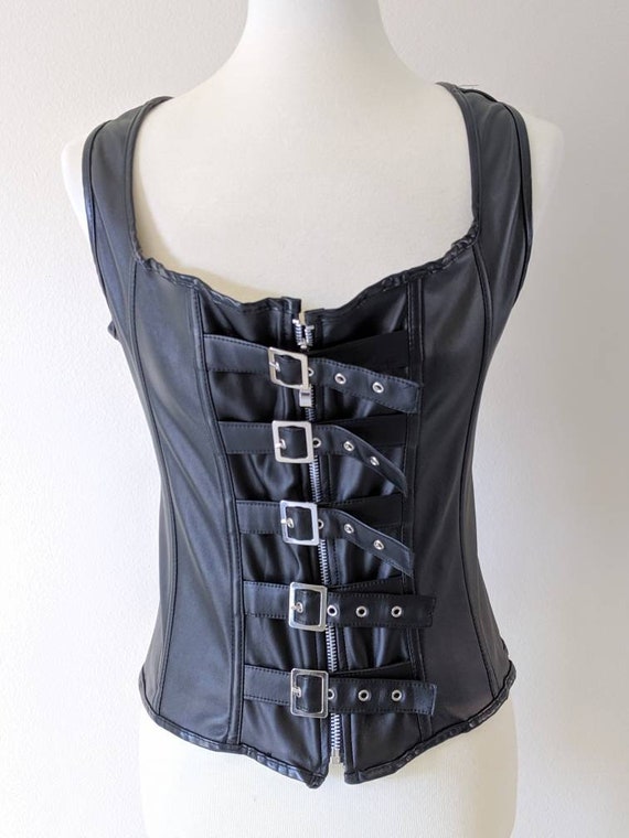 Black Corset Gothic, Top Corset, Sexy Bustier, Cor