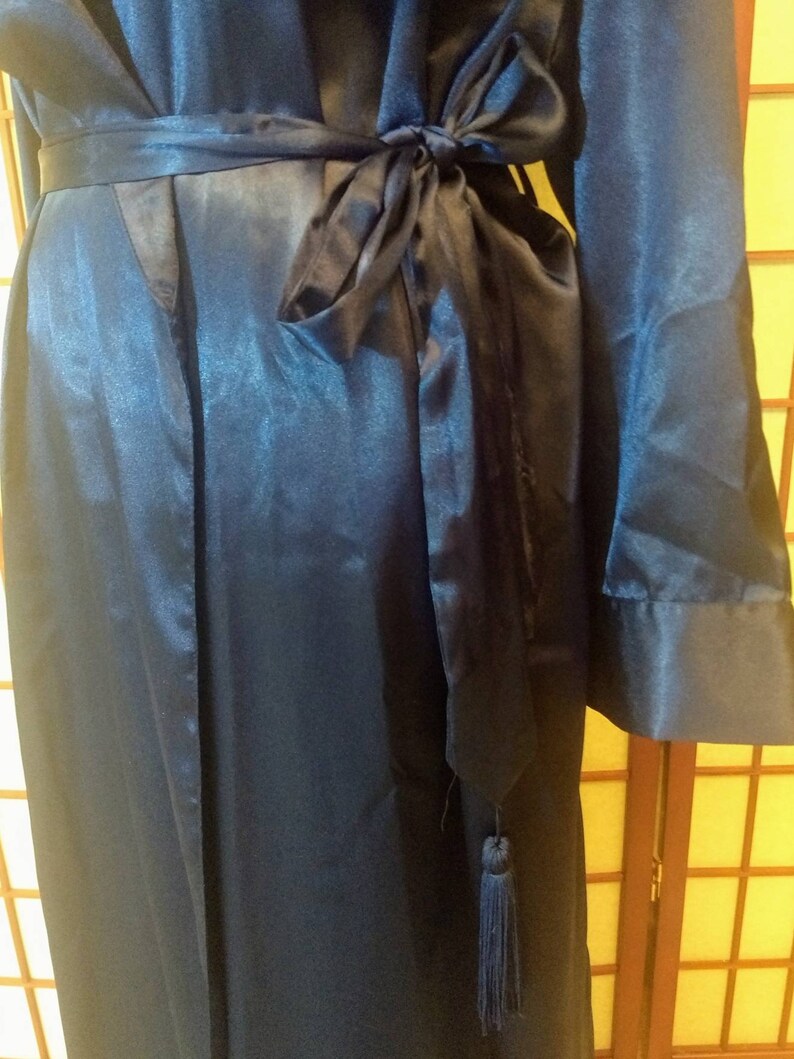 Robe Blue Vintage Victoria/'s Secret Blue Bridal Robe GOLD LABEL Long Robe Embroidery