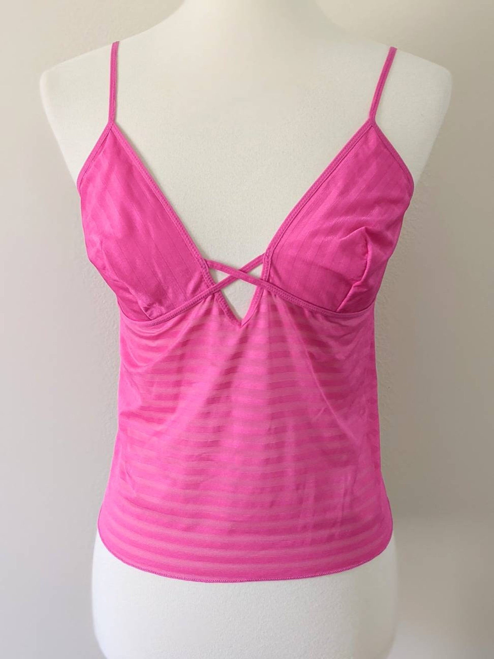 Pink Camisole Sheer Hot Pink Camisole Sheer Hot Pink Top | Etsy