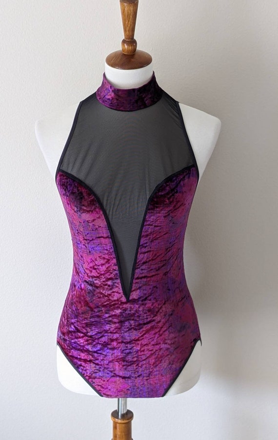VICTORIA'S SECRET Purple Bodysuit Lingerie, Vintag