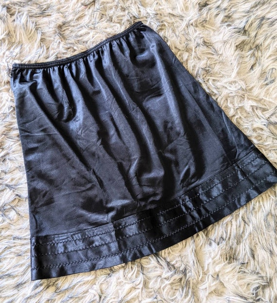 vintage black half slip Gem