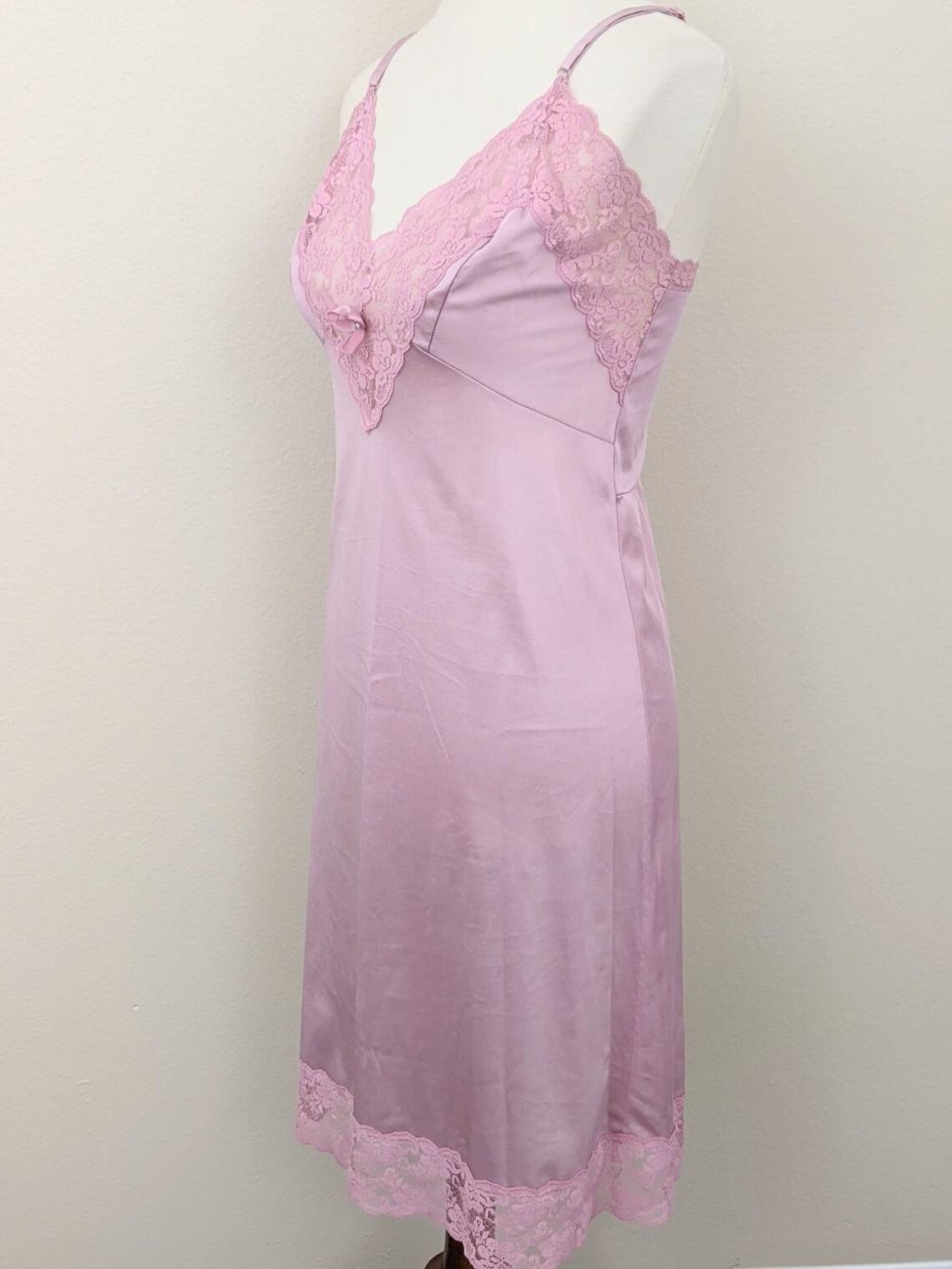 blush silk slip
