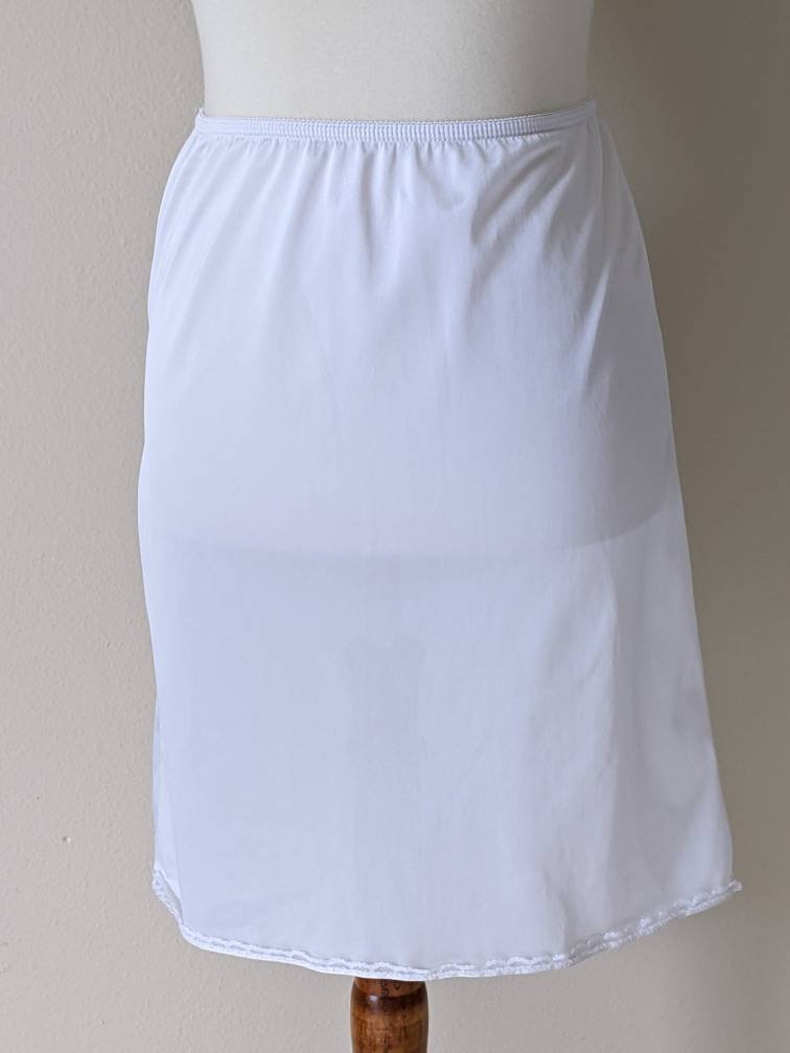 Slip Half White Half Slip White White Half Slip Vintage Etsy