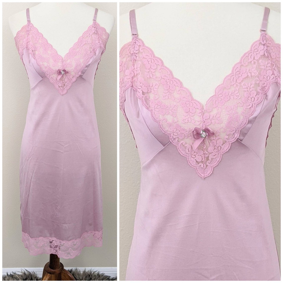 blush silk slip