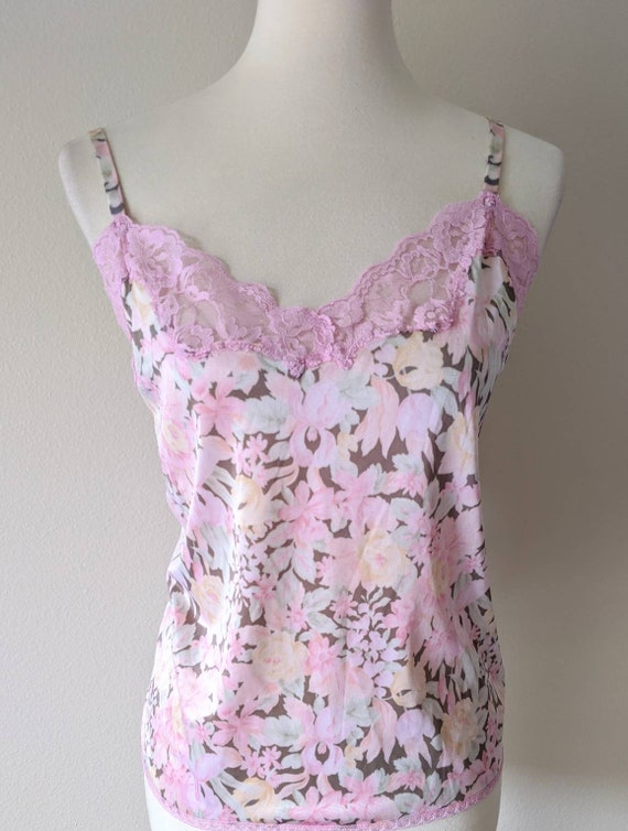 Top Nylon Floral Pink Nylon Top Nylon Women Top Pink - Etsy