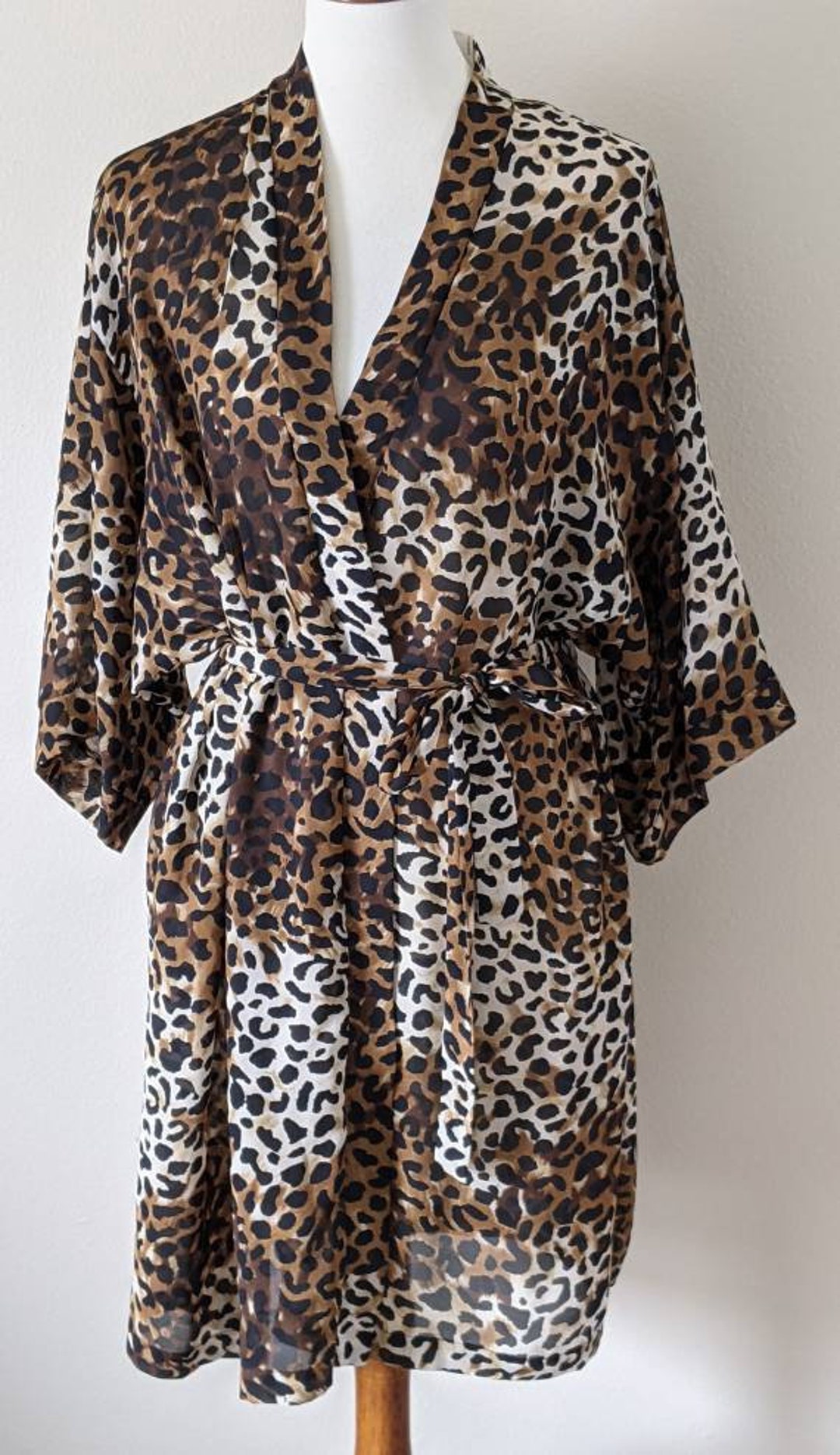 SECRET TREASURES Robe Animal Print, Animal Print Robe, Leopard Robe for
