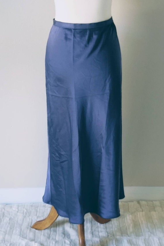 Vintage Midi Slip Skirt Blue by VICTORIA'S SECRET A-Line | Etsy