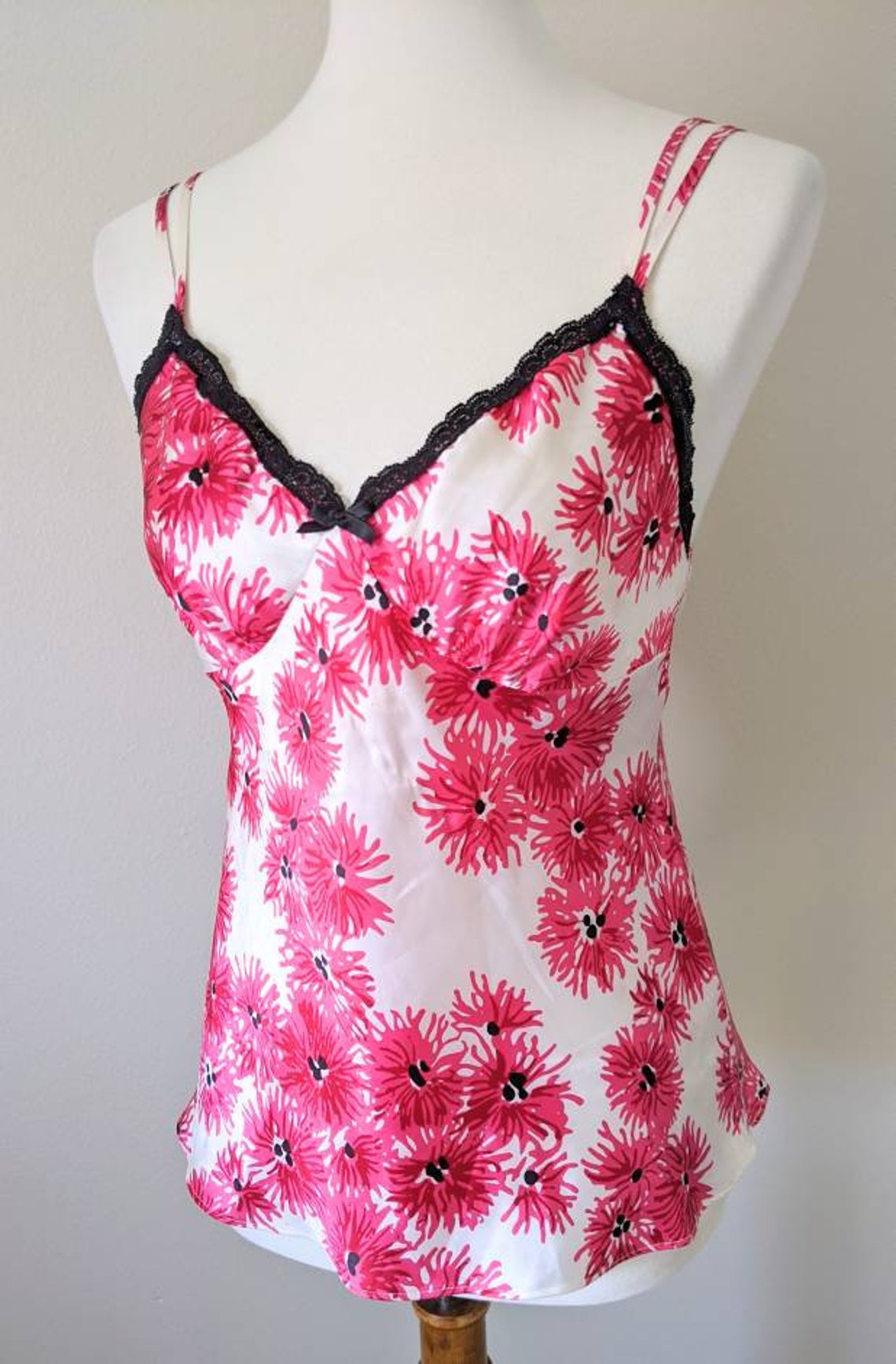 Camisole Top Pink Sleepwear Floral by GILLIGAN O'MALLEY | Etsy