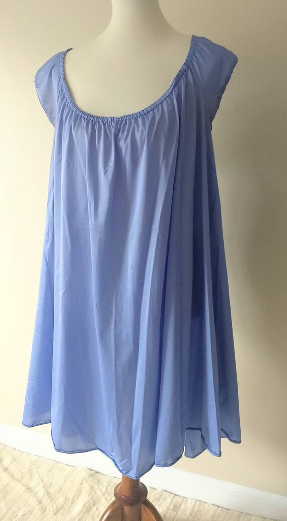 Vintage OLGA'S Nightgown Blue, Bridal Lingerie, Indig… - Gem