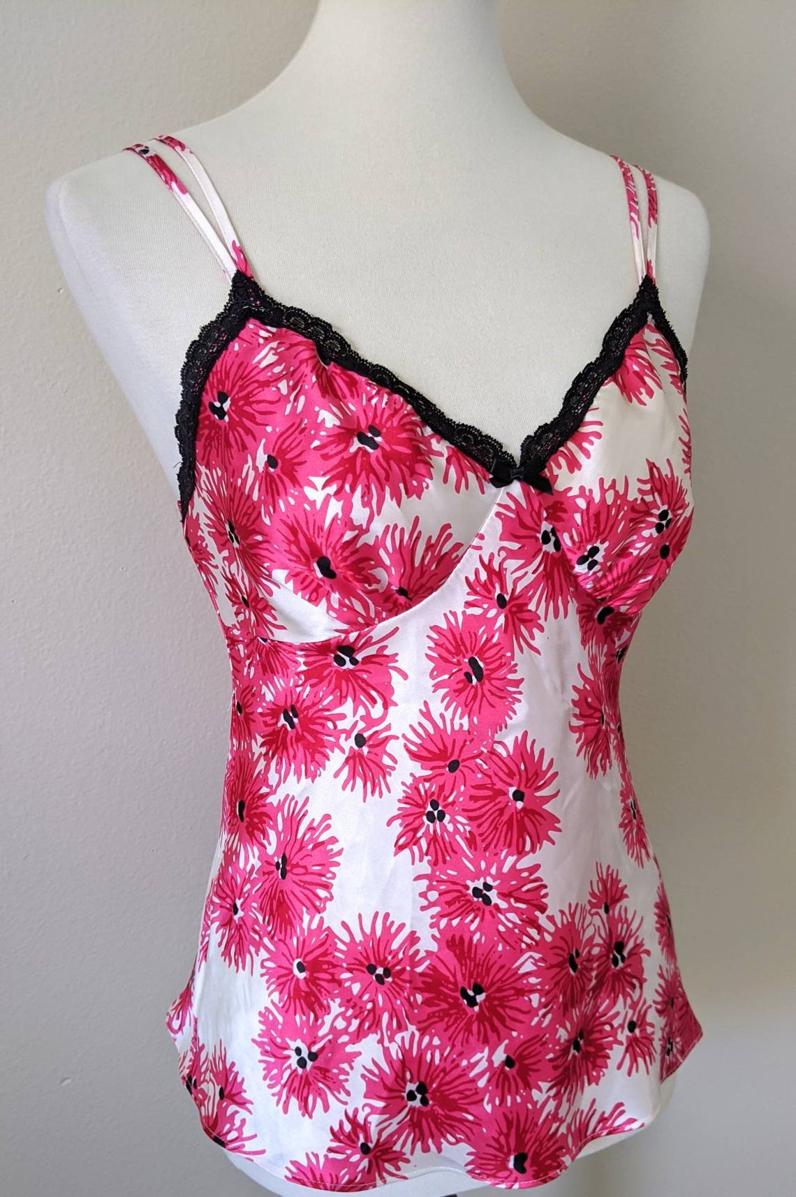 Camisole Top Pink Sleepwear Floral by GILLIGAN O'MALLEY | Etsy