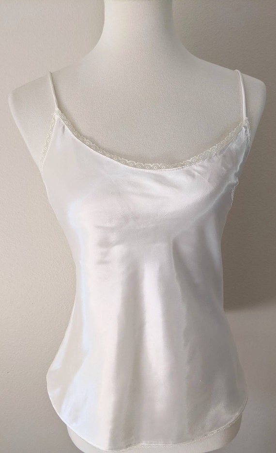 OLGA Vintage Camisole, Ivory Bridal Top Pajama, Iv