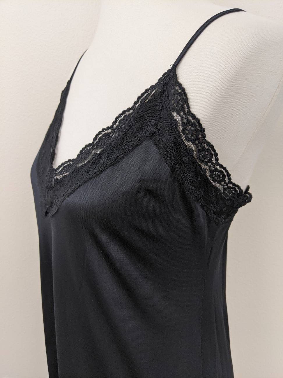 Full Slip Black Nylon Lace Underdress Gift for Her | Etsy