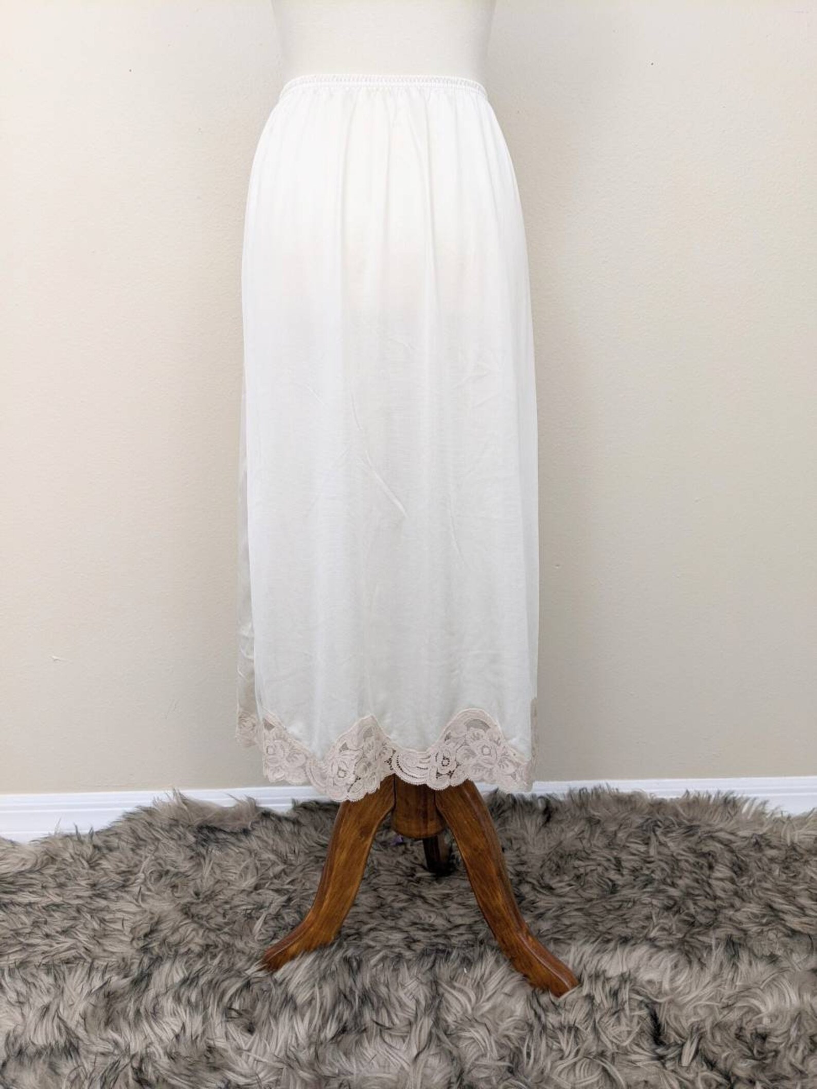 Nylon Half Slip Small Ivory Half Slip by VANITY FAIR Half Etsy