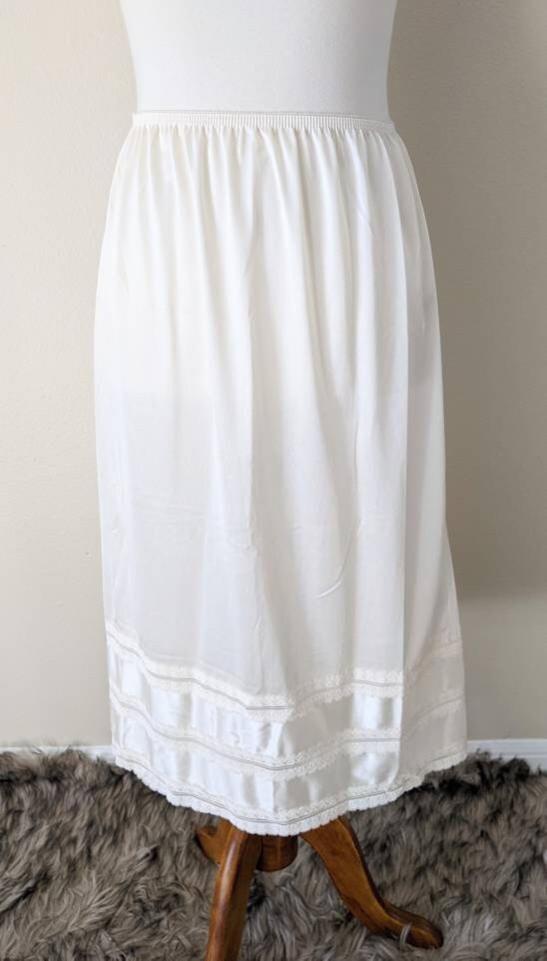 Half Slip Ivory Nylon Skip Underskirt Lingerie Nylon Nylon Etsy
