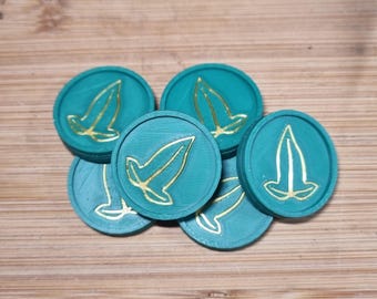 Golden Wood Token Set