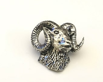 Bighorn Lapel Pin, Ram Lapel Pin, Bighnorn Sheep Tie Tack, Lapel Pin, Tie Tack, Father's Day, Graduation Gift