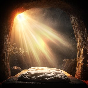 Paquete de arte cristiano, Colección Redención de Pascua, Tumba Vacía, Pentecostés, Velo Rasgado, Conjunto de arte bíblico imprimible
