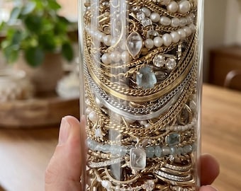 Frasco de joyería sorpresa – Lote de joyería sorpresa seleccionado / Pendientes, anillos y accesorios / Regalo para ella